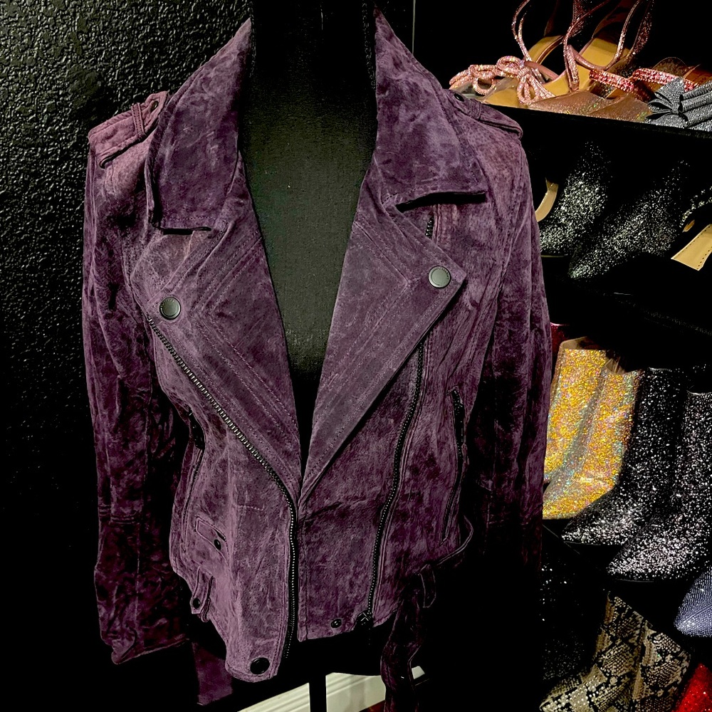 Purple Blank NYC moto jacket